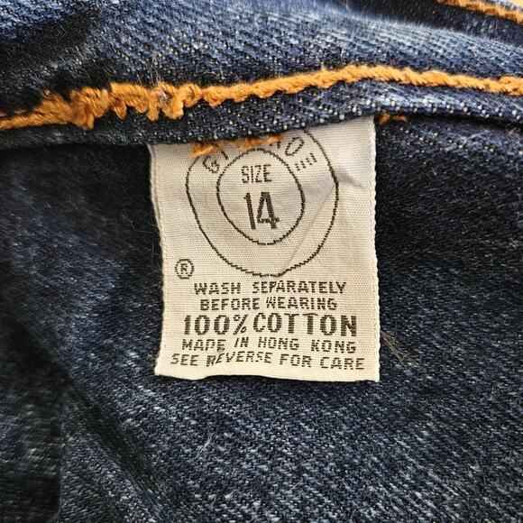 Gitano Vintage 80's High Waisted Mom Jeans - Acid Blue - size 14 - EUC - Picture 5 of 12